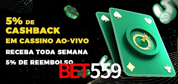 Promoções do cassino ao Vivo Bet559